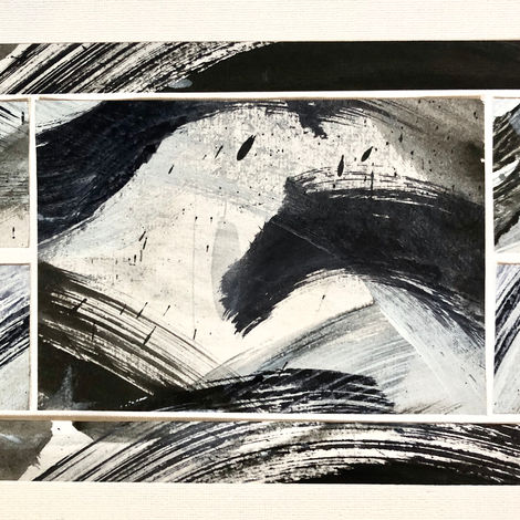 I find it challenging to design an abstract composition from traditional views
