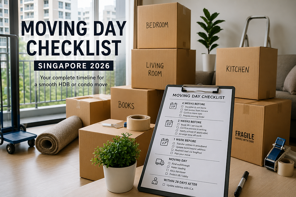 Moving Day Checklist 2026
