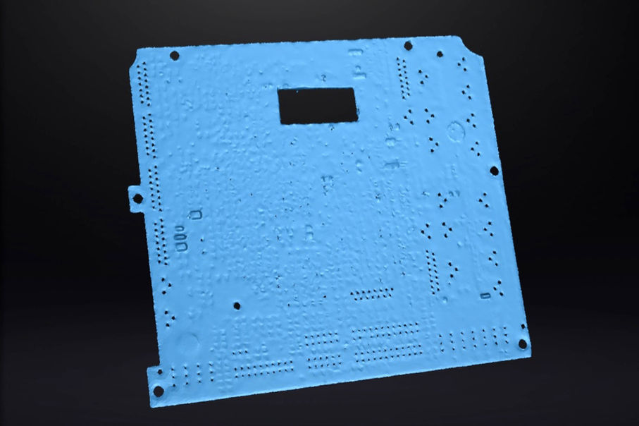 3d skenēta elektronikas plate