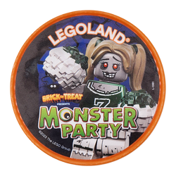 Legoland Super Pop Badge Brick or Treat Monster Party