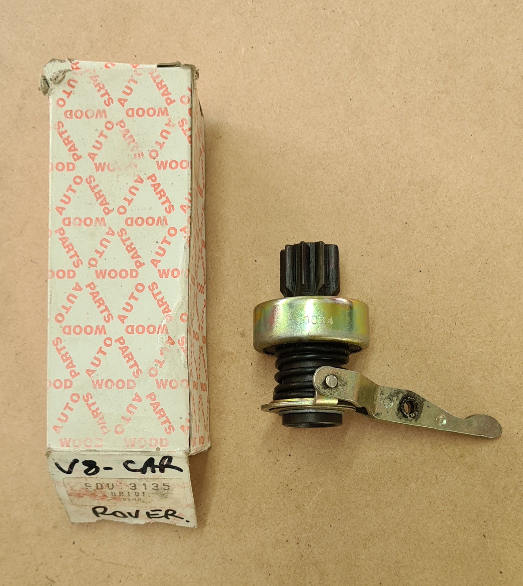 Rover Starter Drive & Fork Lever Assembly V8 (9 tooth pinion)