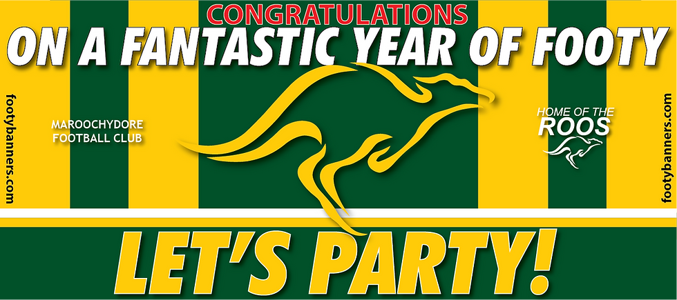 Thumbnail: Maroochydore Roos Footy Banners