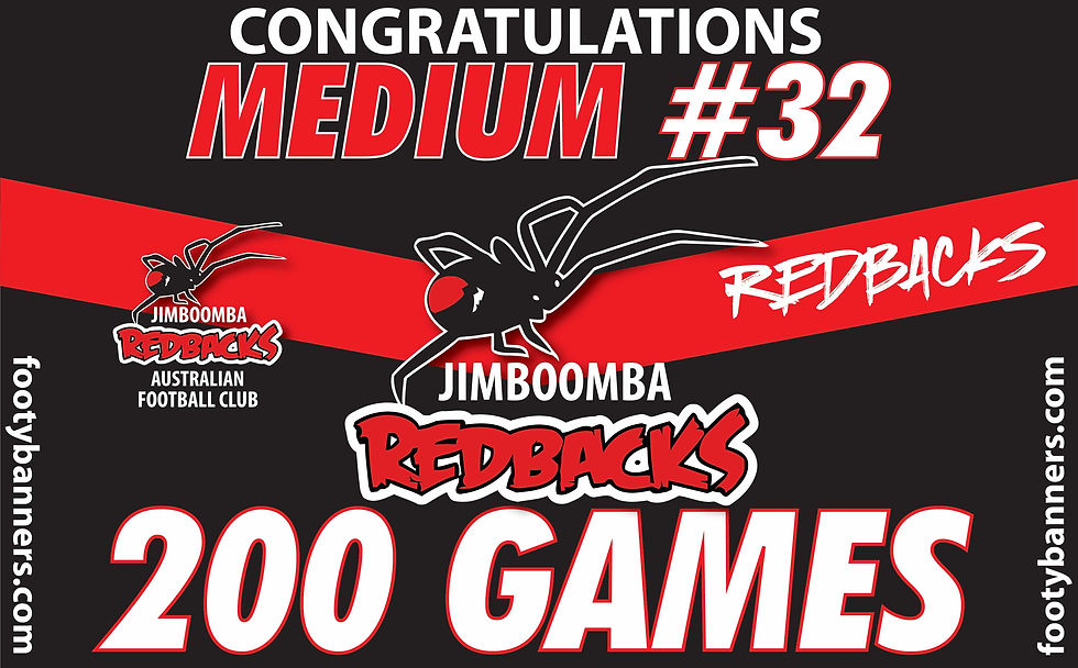 Thumbnail: Jimboomba Redbacks Football Banners