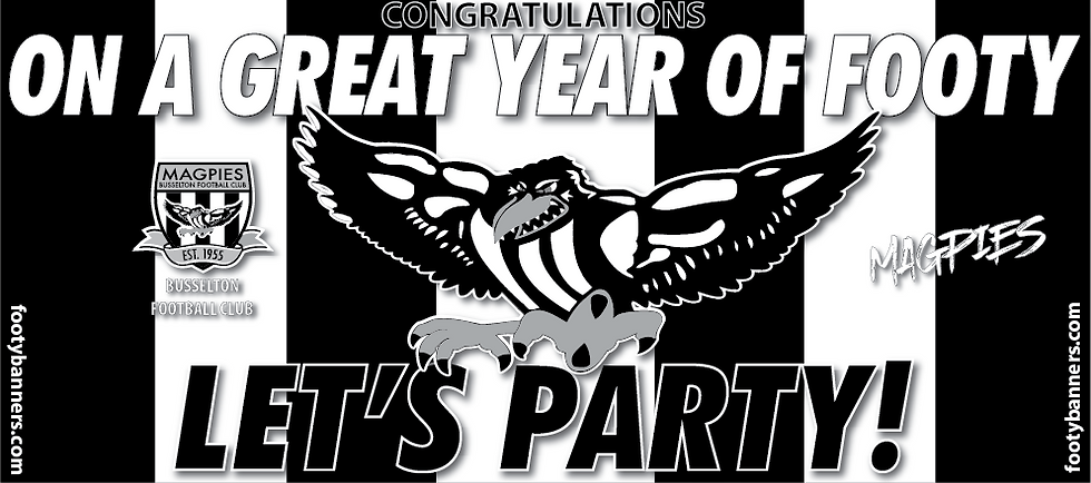 Thumbnail: Busselton Magpies Football Banners