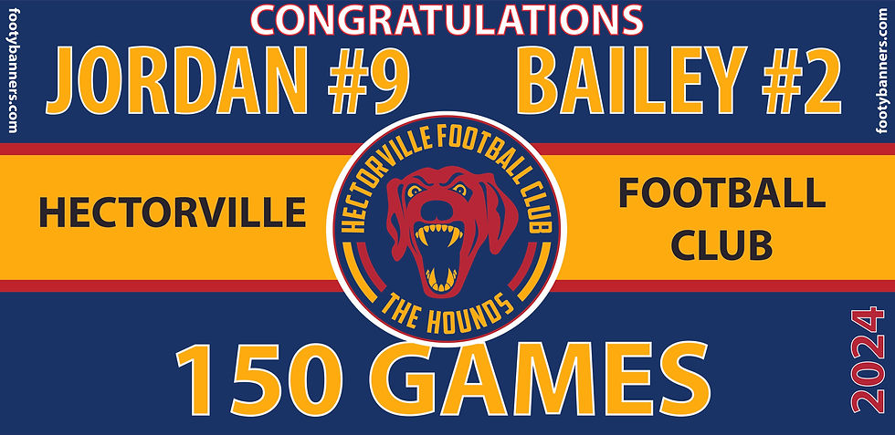 Thumbnail: Hectorville Footy Banners