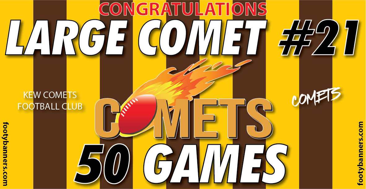 Kew Comets Large Football Banner