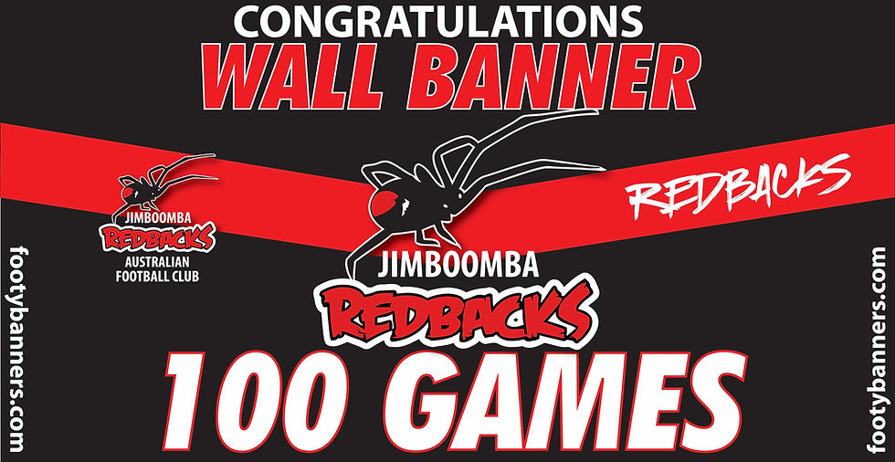 Thumbnail: Jimboomba Redbacks Football Banners
