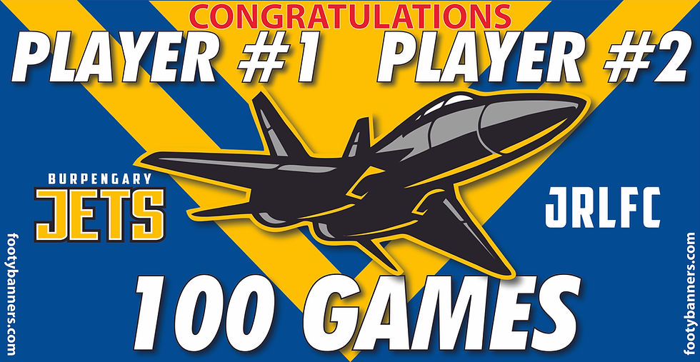 Thumbnail: Burpengary Jets Junior Rugby League Football Banners
