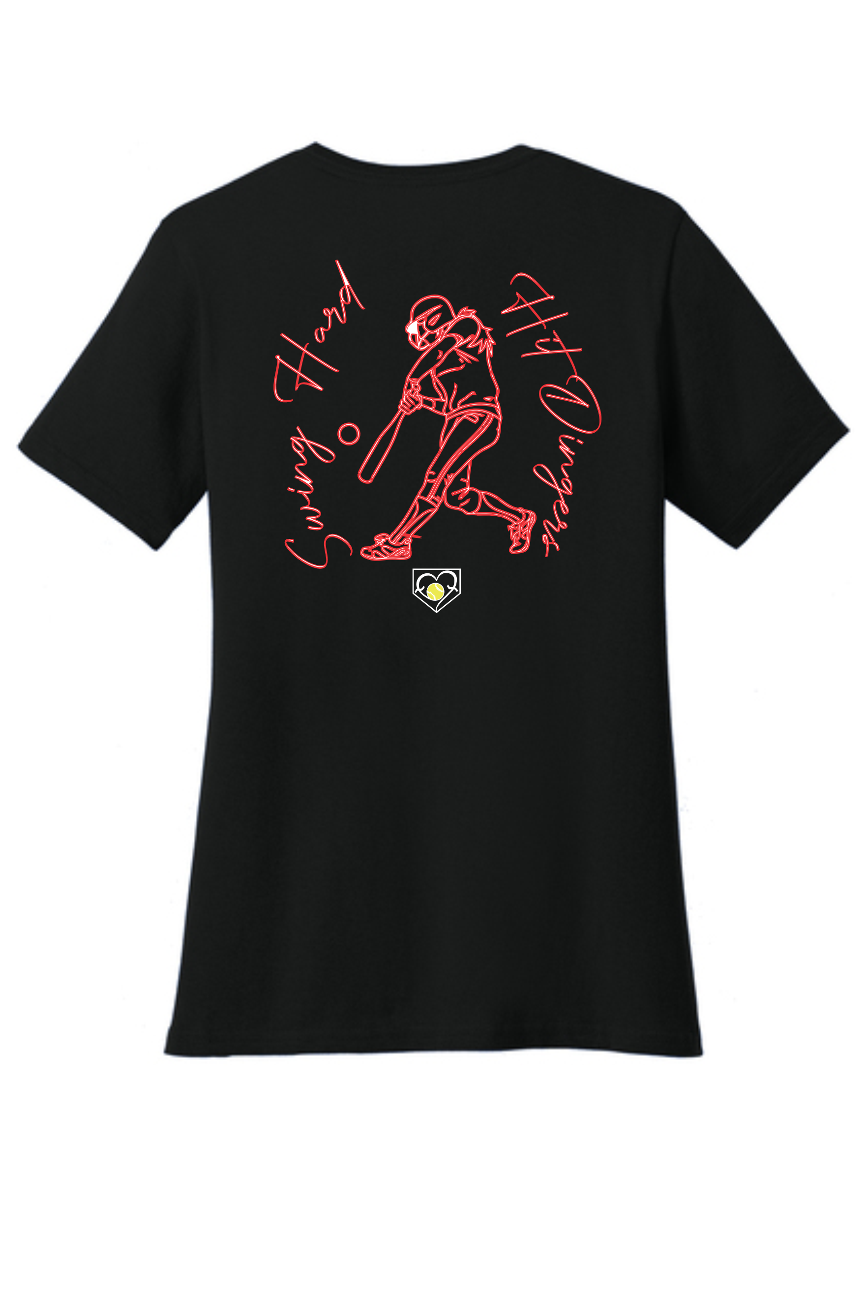 Swing Hard, Hit Dingers Ladies' Shirt