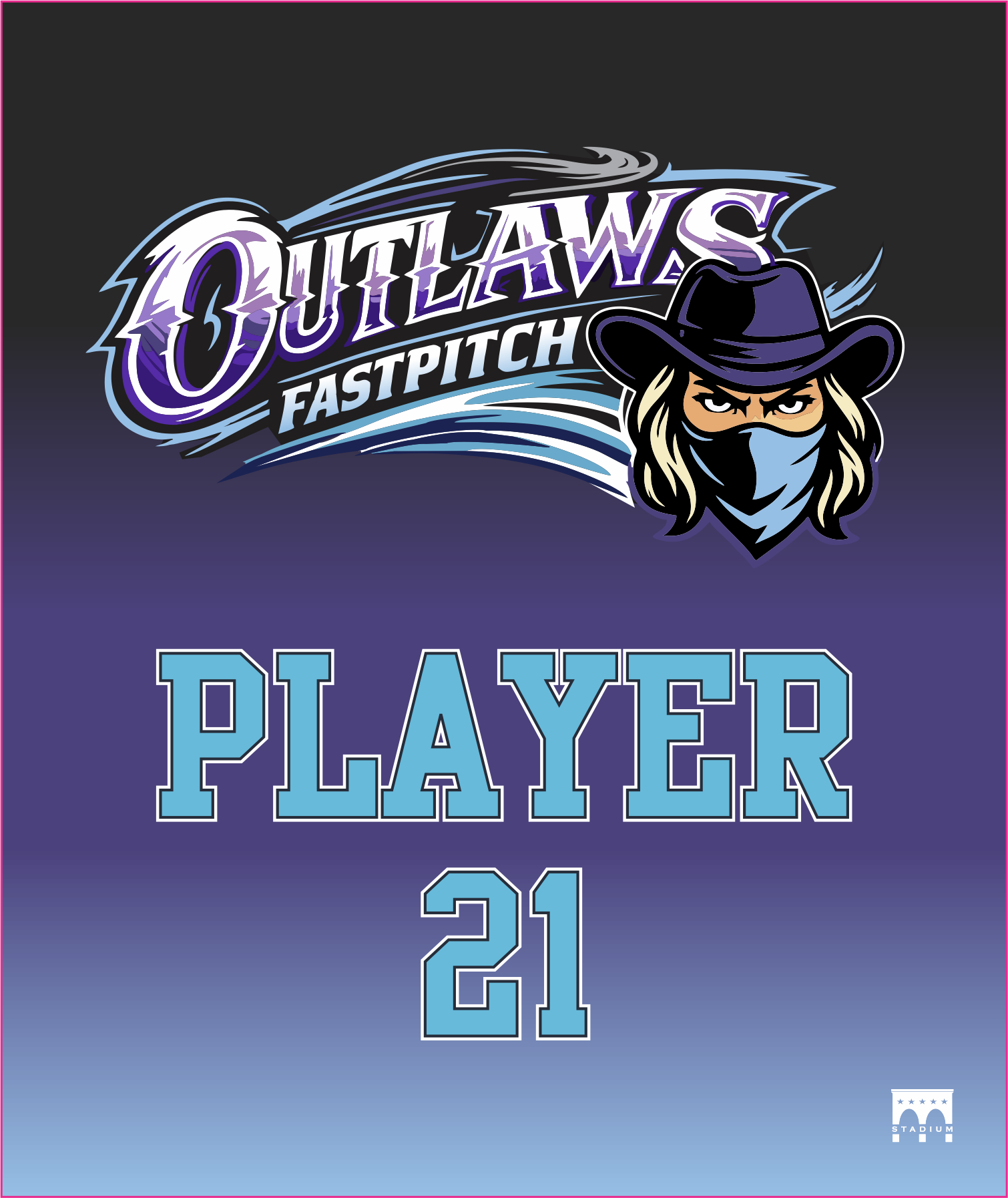 Outlaws Fastpitch Blanket