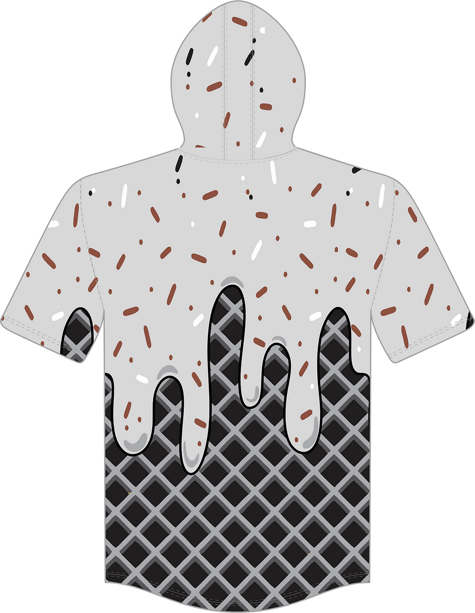 Thumbnail: Panhandle Hooks Drip Hooded T-shirt