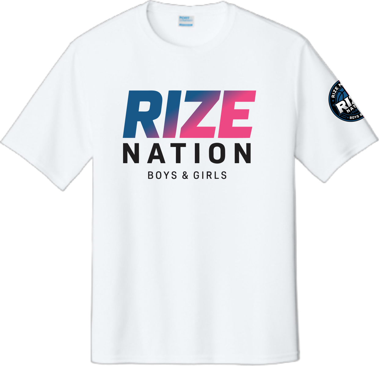 Rize Nation Dryfit Shirt White -Coed