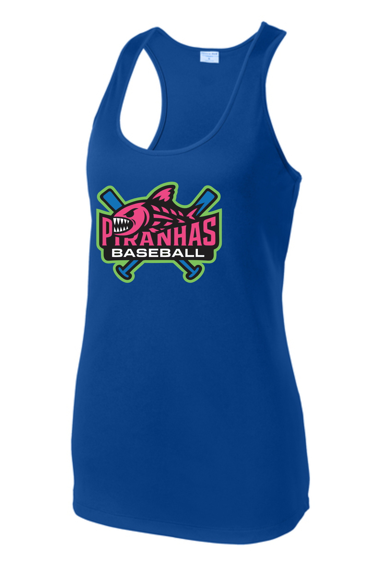 Pensacola Piranhas Dryfit Racerback Tank Royal