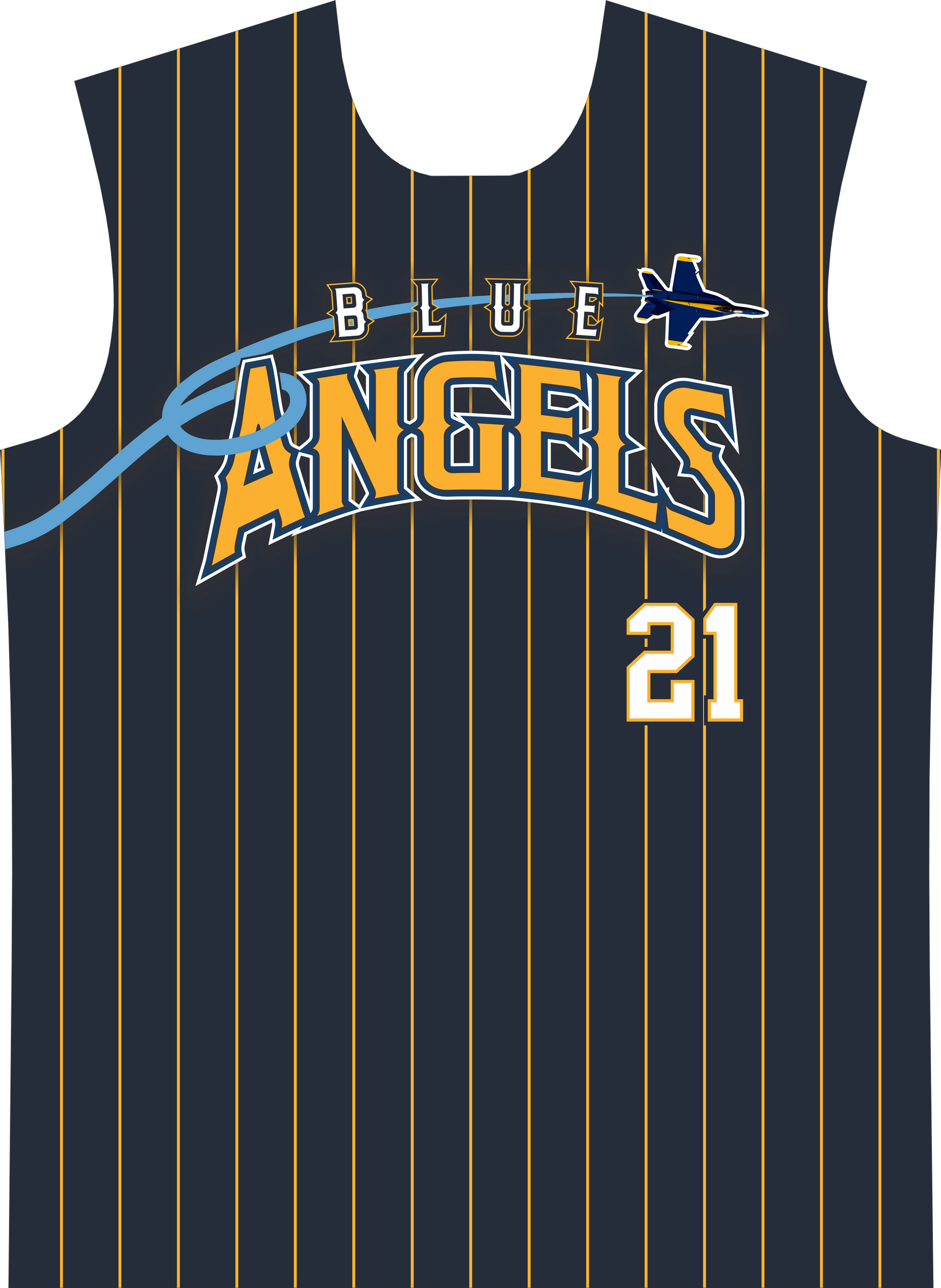 Blue Angels Pinstripe Jersey