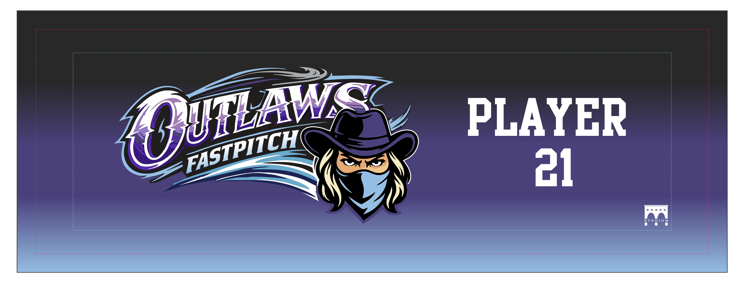 Outlaws Fastpitch Cooling Towel