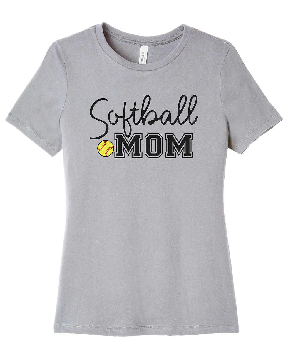 Thumbnail: Softball Mom Ladies T-shirt