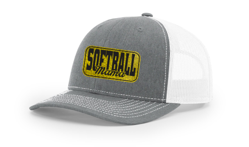 Thumbnail: Softball Mama Leather Patch Snapback