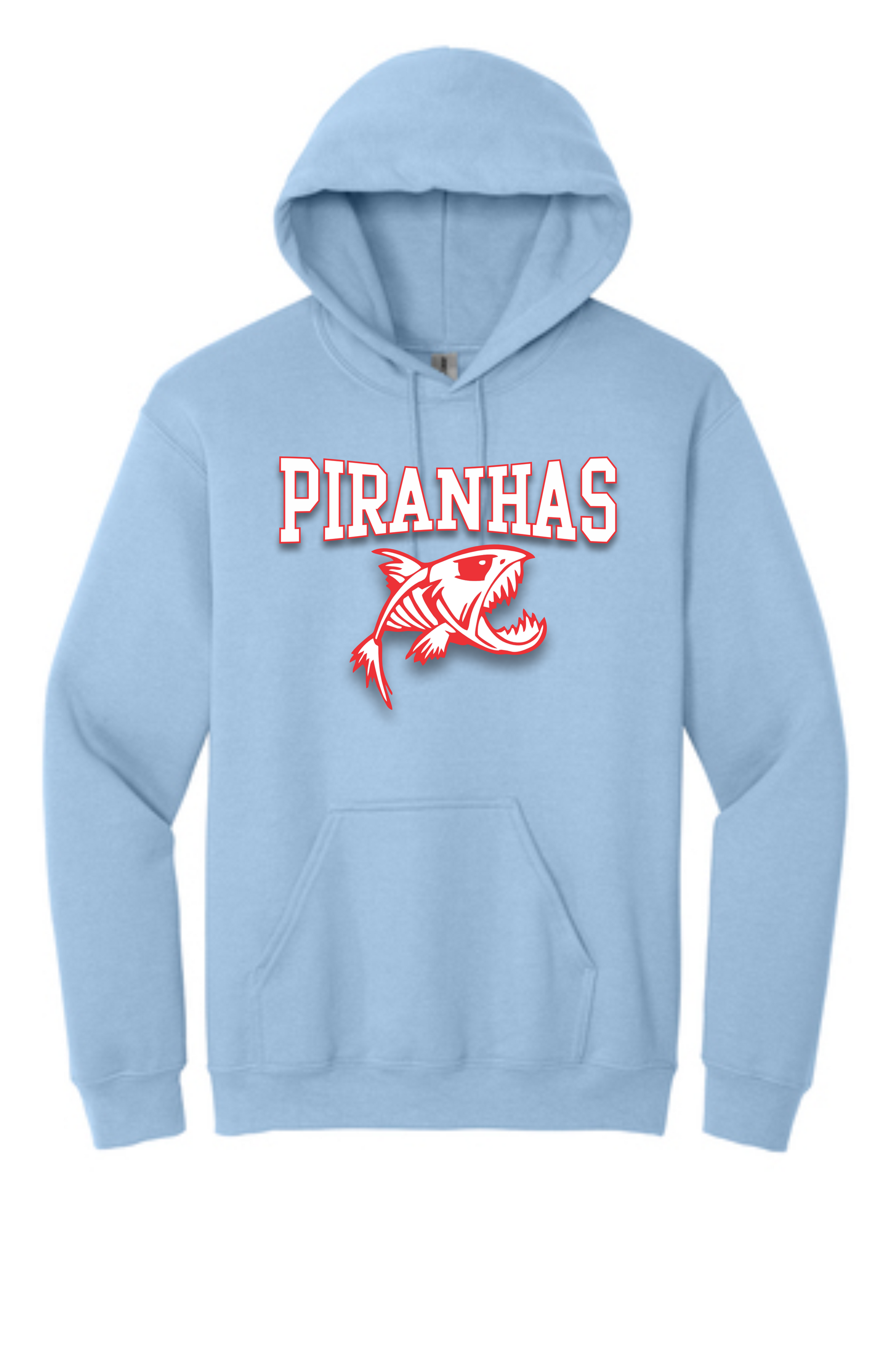 Piranhas Hoodie - Carolina Blue