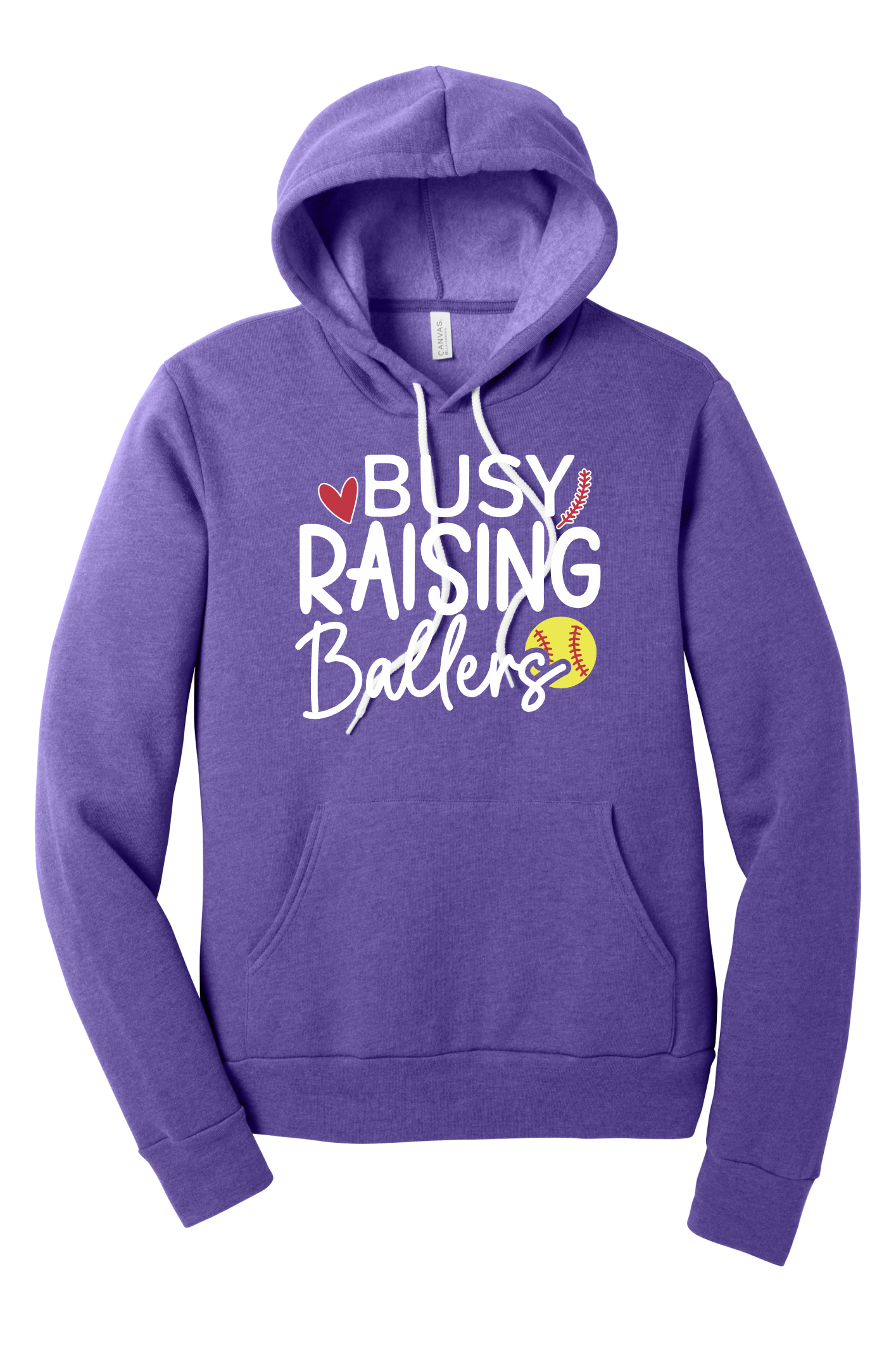 Busy Raising Ballers Softball Hoodie