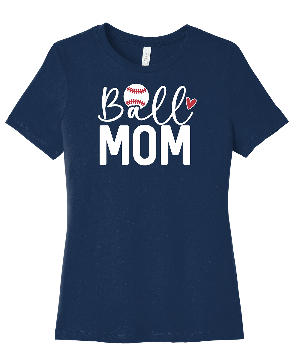 Thumbnail: Ball Mom Ladies Baseball T-shirt
