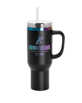 Thumbnail: 40 oz Laser Engraved Tumbler with straw