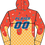 Thumbnail: Orange Fleece Drip Hoodie