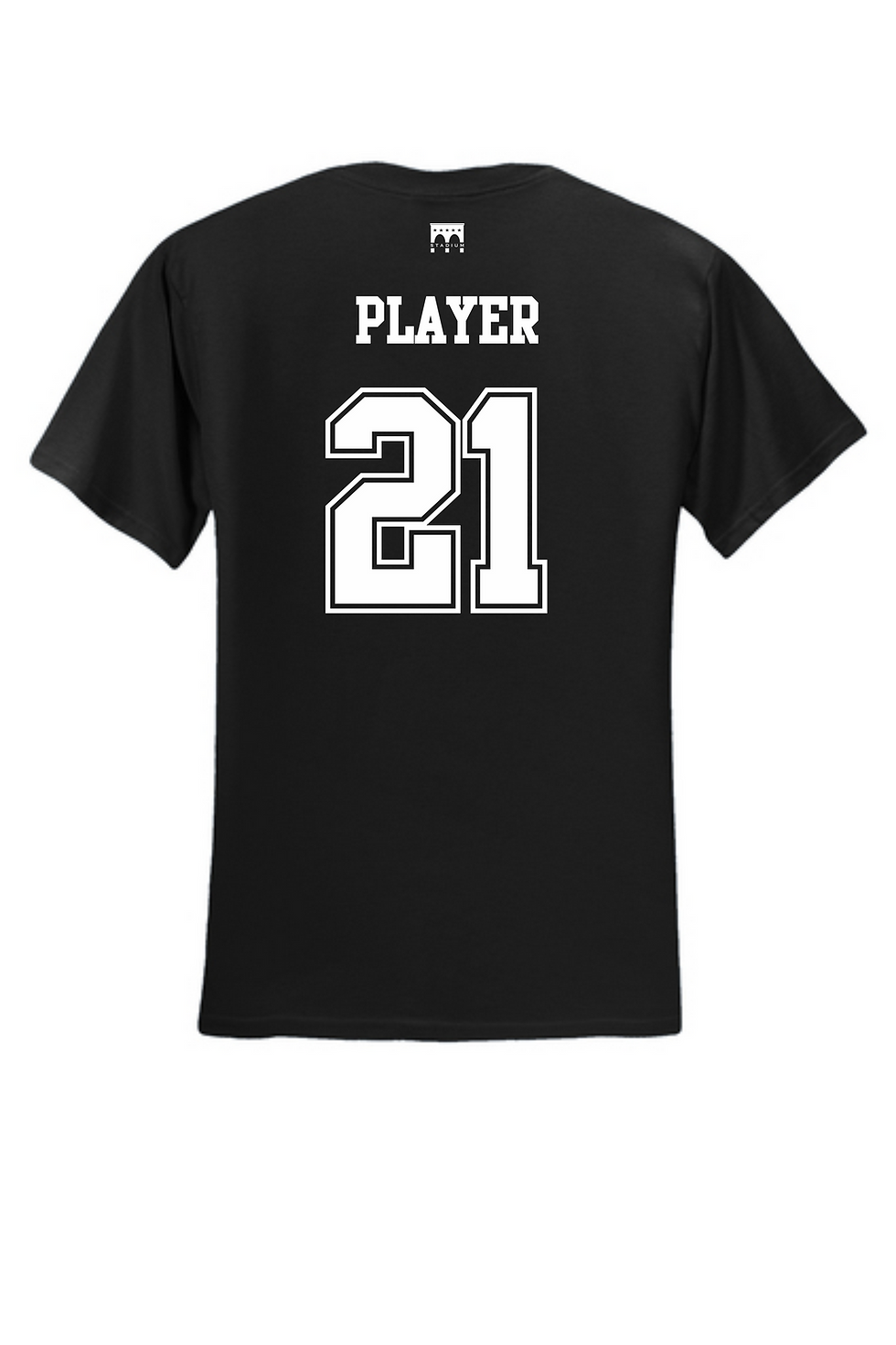 Thumbnail: Ensley Hurricanes Black Cotton Fan Shirt B