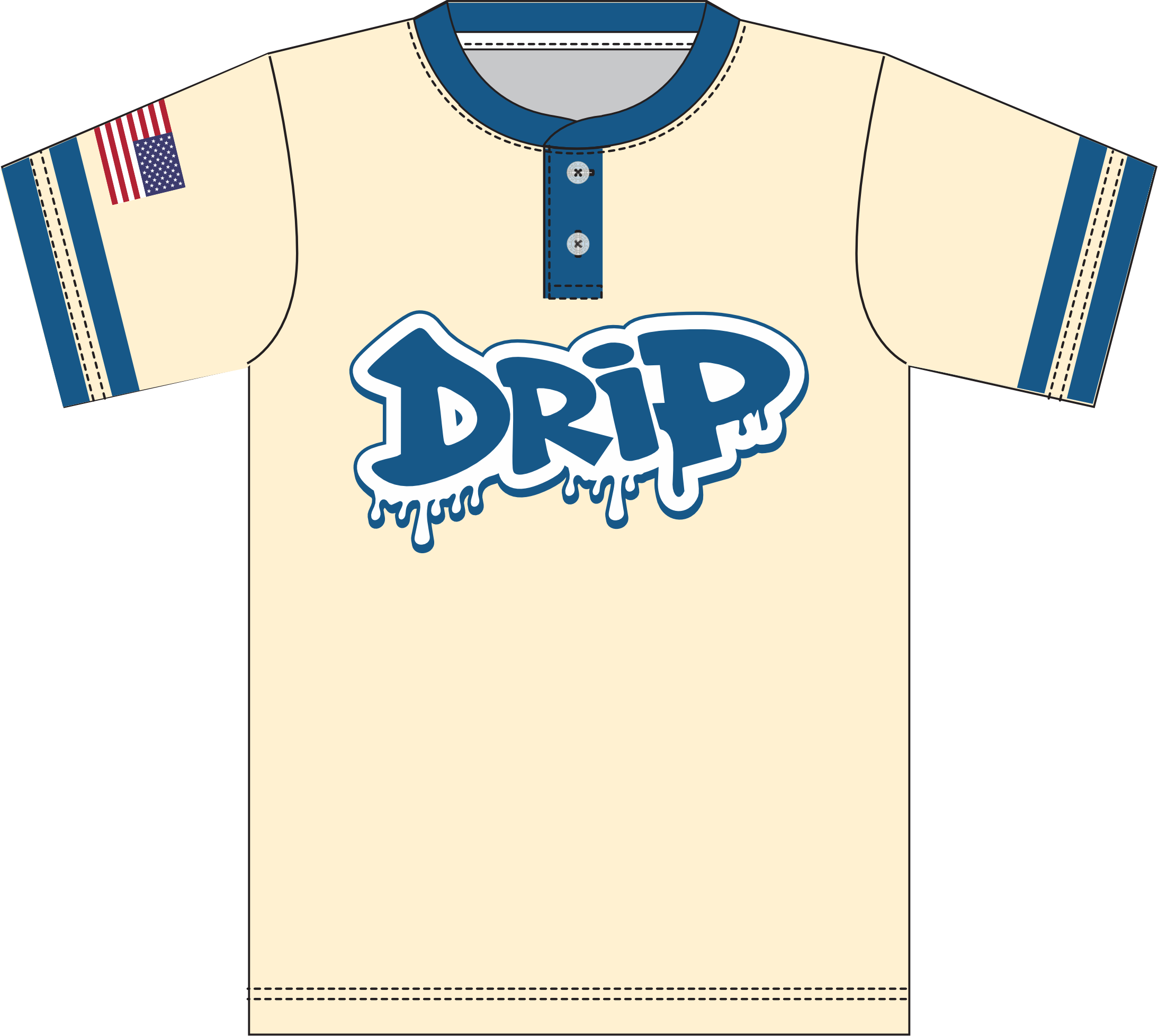 Drip Slowpitch 2 Button Jersey