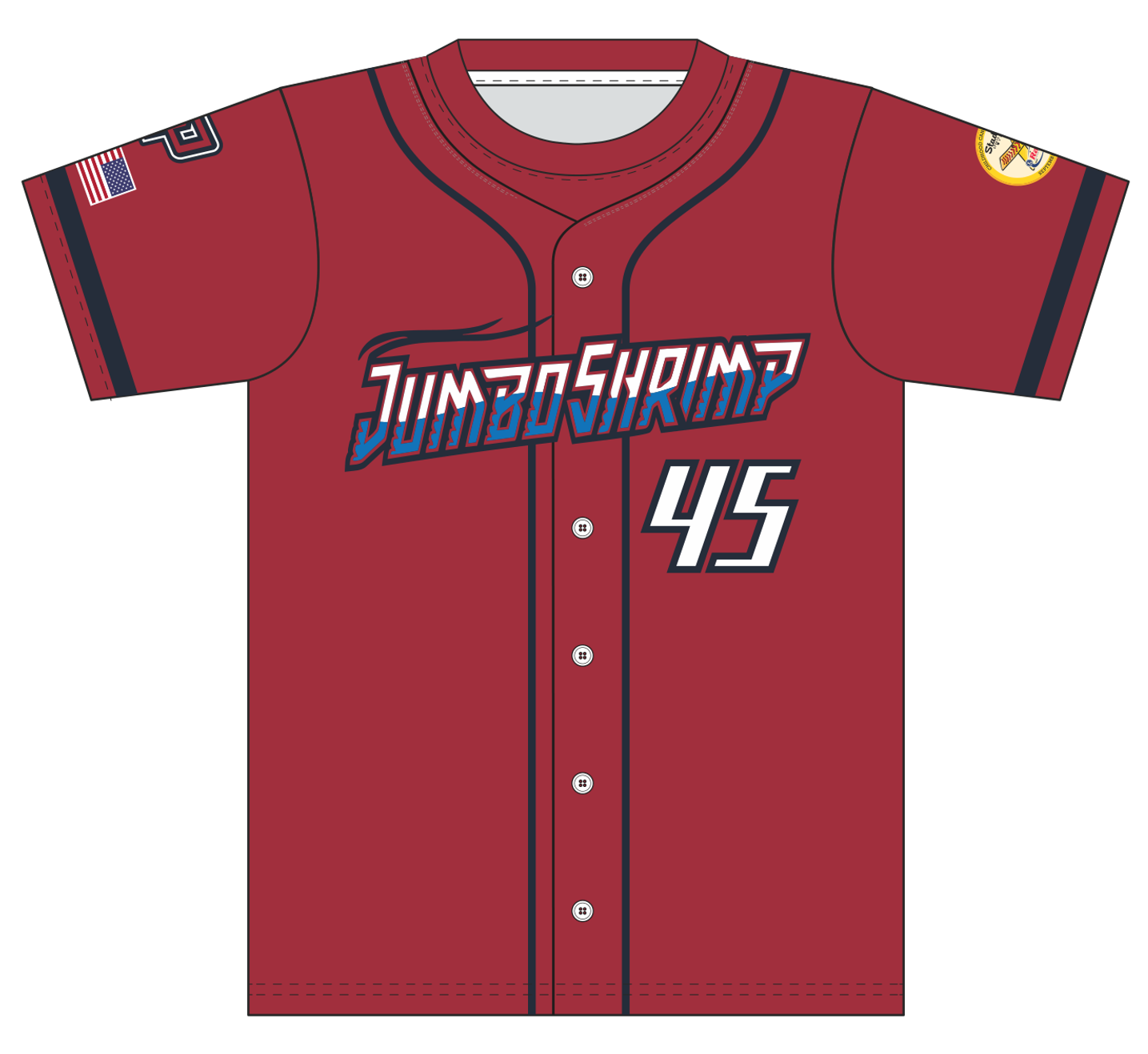 Perdido Baseball 12U Jumbo ShrimpCrewneck Jersey
