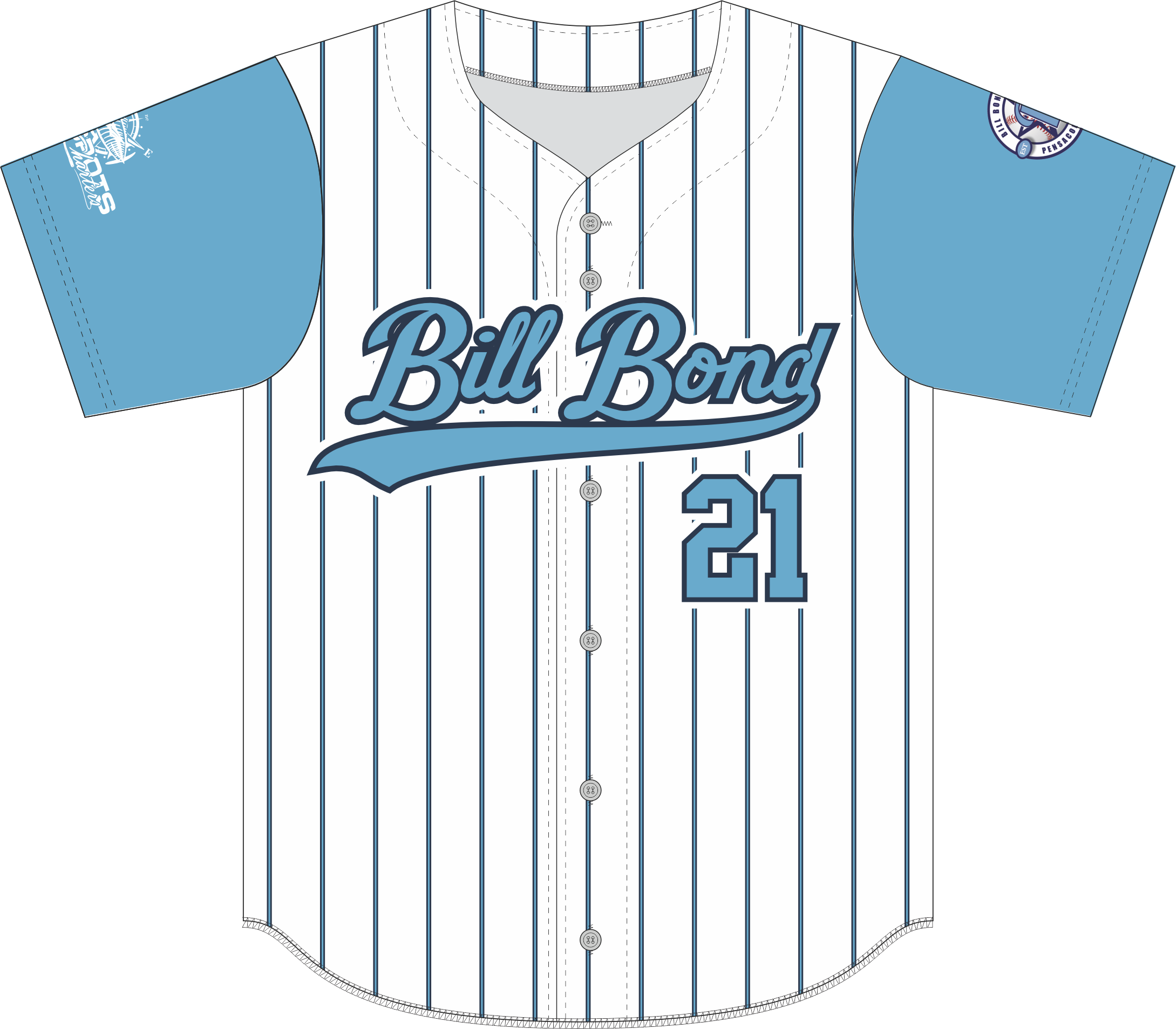 Bill Bond Full Button Jersey