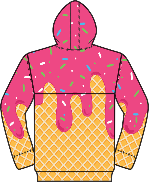 Thumbnail: Hot Pink Fleece Drip Hoodie