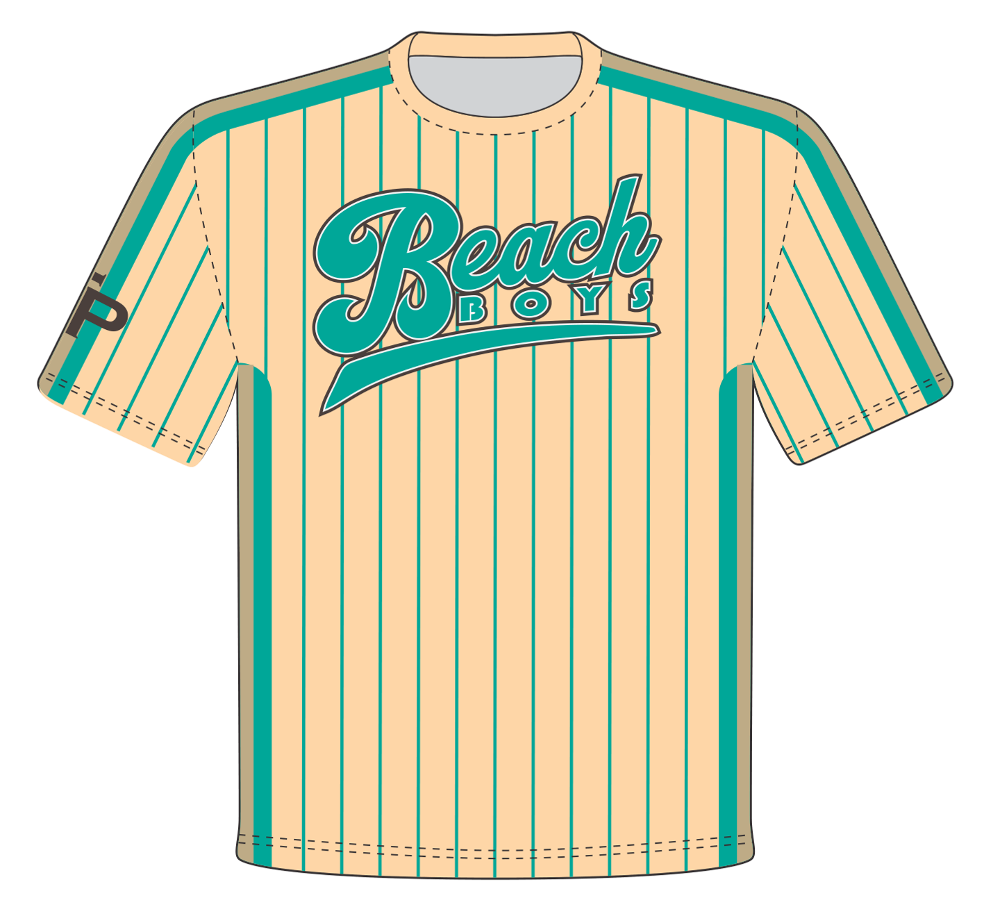Tiger Point 10U Beach BoysCrewneck Jersey