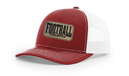 Thumbnail: Football Mama Leather Patch Snapback