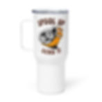 Spool Up & Send It turbo snail print by Orange Box Studios on travel mug