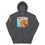 Thumbnail: front view of grey Coastal Wanderlust hoodie with coastal highway print