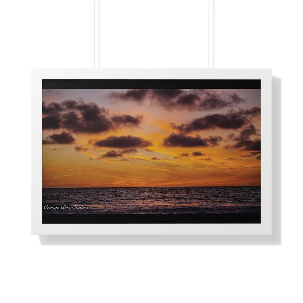 Thumbnail: Carlsbad Sunset print in a white frame