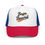 Thumbnail: Front of Red White and Blue Baja Bound Trucker Hat