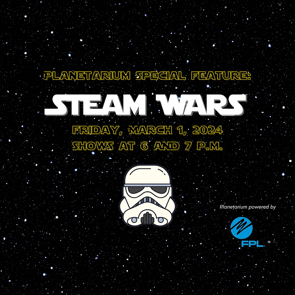 Planetarium Special Feature: STEAM Wars 6 p.m. Show *SOLD OUT*