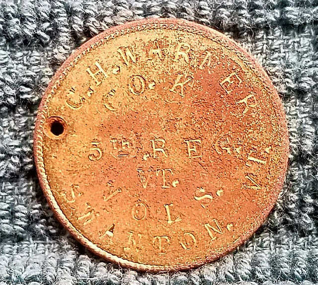 C.H. Warner, Co. K, 5th Reg. VT Vols