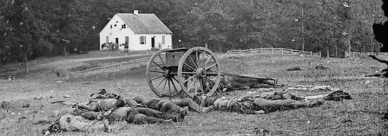 Confederate dead near Dunker Church