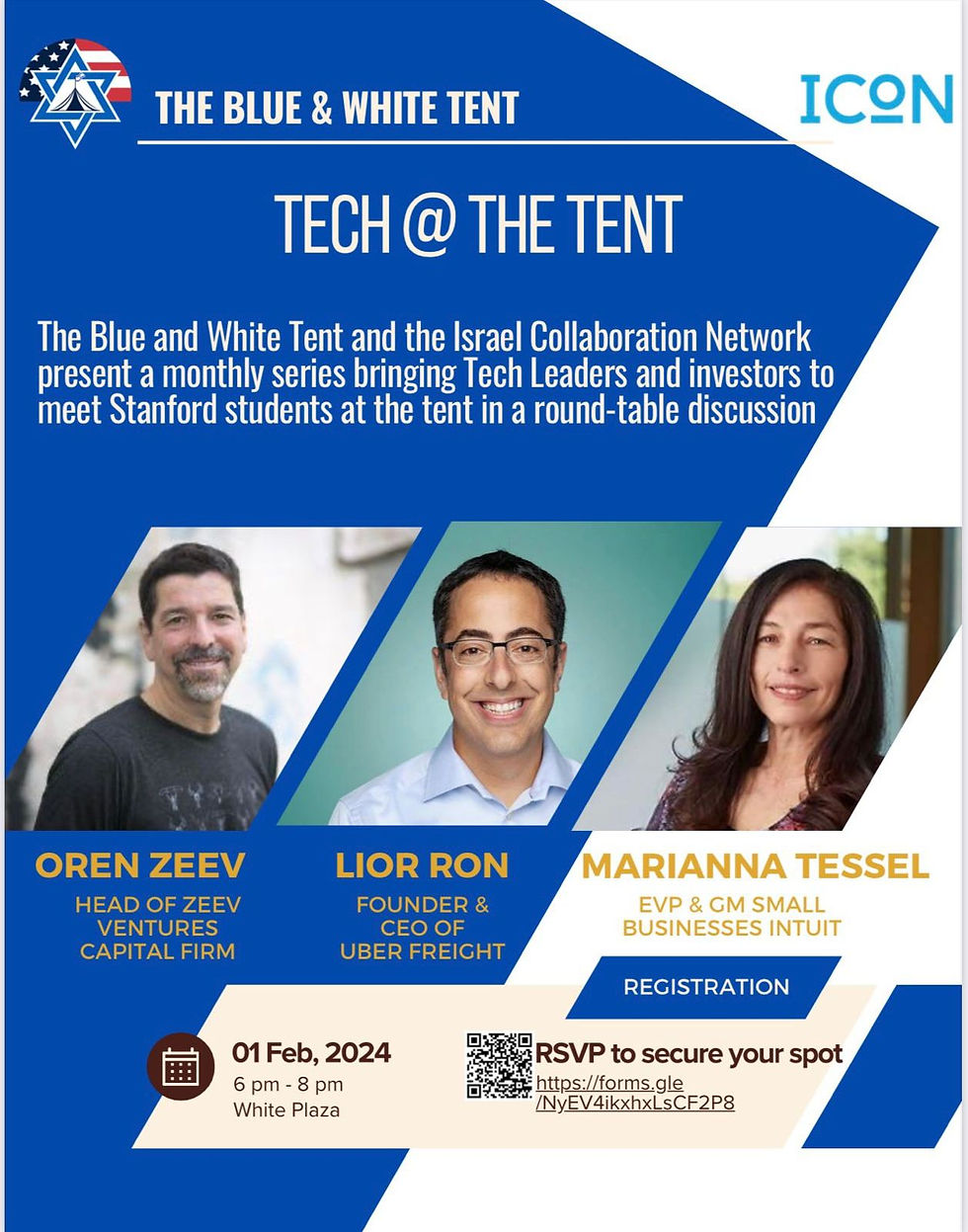 Tech @ The Blue and White Tent