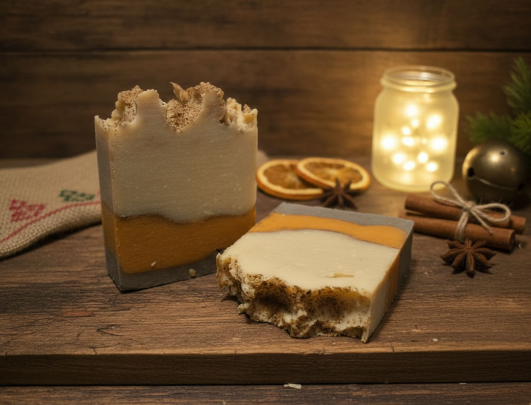 Vintage Christmas Bar Soap 