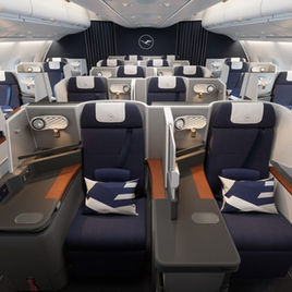 First Modernised Business Class Lufthansa A380 Takes Off