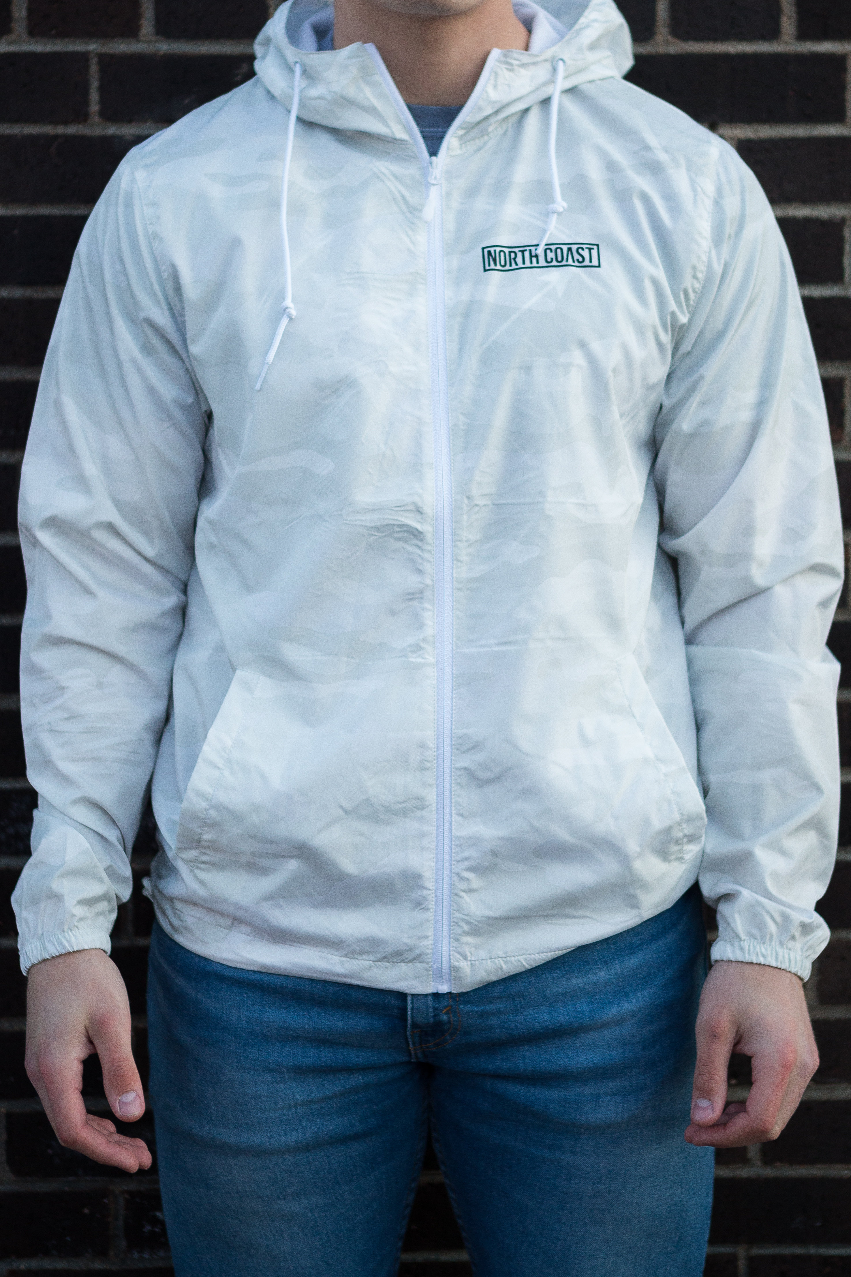 white camo windbreaker