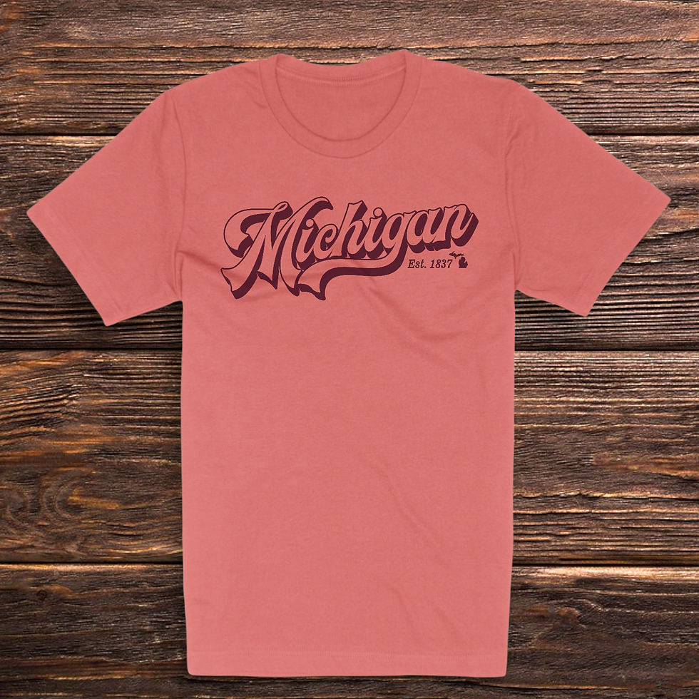 Michigan Script Tee