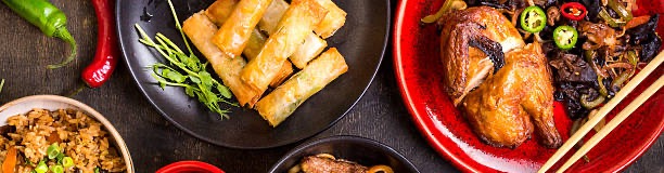 Arranged Food and Objects