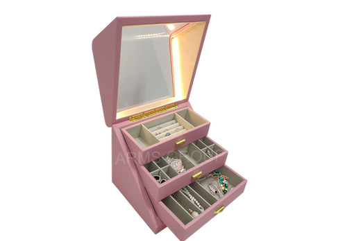 1205573-1 LED illuminated ladies jewelry cabinet