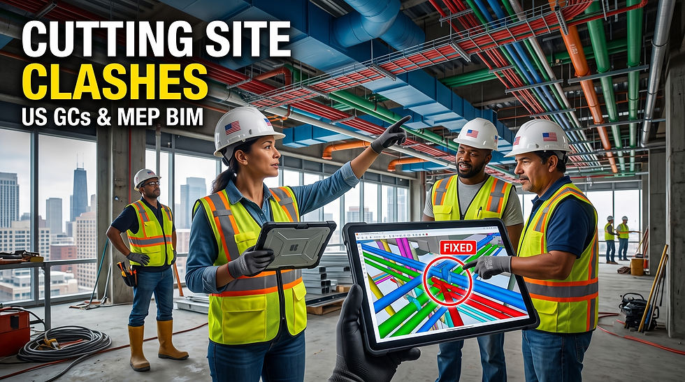 MEP BIM Coordination: How US GCs Cut On-Site Clashes