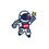 Thumbnail: Kiss-Cut Vinyl RCE Astronaut Decal 