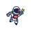 Thumbnail: Kiss-Cut Vinyl RCE Astronaut Decal 